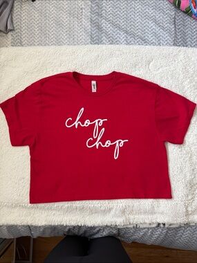 Atlanta Braves Red “Chop Chop” Crewneck Tee